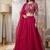 Elegant Rani Pink Embroidered Lehenga Choli with Dupatta for Women