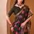 Mehendi p.v chanderi printed casual saree with unstitched blouse