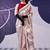 Party wear satin silk floral printed saree with unstitched blouse