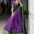 Captivating Purple Zari Weaving Silk Traditional Lehenga With Blouse
