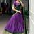 Captivating Purple Zari Weaving Silk Traditional Lehenga With Blouse