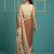 Brown printed silk blend saree with beige floral border & designer pallu | traditional & festive wear saree