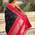 Black border traditional butti & geometric zari work rich woven pallu design