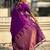 Purple silk blend saree with golden zari motifs & ripu woven pallu | traditional festive wear saree
