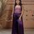 Purple printed modal sharara set