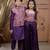 Purple printed modal sharara set