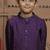 Purple embroidered modal kurta set