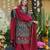 Kedarfab women's pure silk traditional motiff printed kurta palazzo with dupatta set