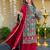 Kedarfab women's pure silk traditional motiff printed kurta palazzo with dupatta set