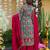 Kedarfab women's pure silk traditional motiff printed kurta palazzo with dupatta set