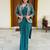 Women's silk floral motiff embroidered ready to wear saree with blouse koti