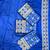 Blue soft silk blend banarasi jacuard work designer saree with blouse