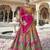 Banarasi Silk Lehenga Choli with Zari, Sequins & Swarovski Work for Wedding & Reception