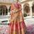 Banarasi Silk Lehenga Choli with Zari, Sequins & Swarovski Work for Wedding & Reception