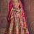Banarasi Silk Lehenga Choli with Zari, Sequins & Swarovski Work for Wedding & Reception