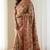New Designer Roman Silk Real Mirror work Women's Saree With Blouse Set