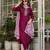  maroon silk blended kurta set