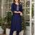  royal blue silk blended kurta set