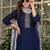  royal blue silk blended kurta set