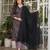 black cotton kurta set
