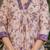 pastel purple floral  printed kurta set