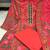 red floral printed kurta set