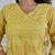 Mustard yellow embroidered kurta