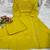 Mustard yellow embroidered kurta