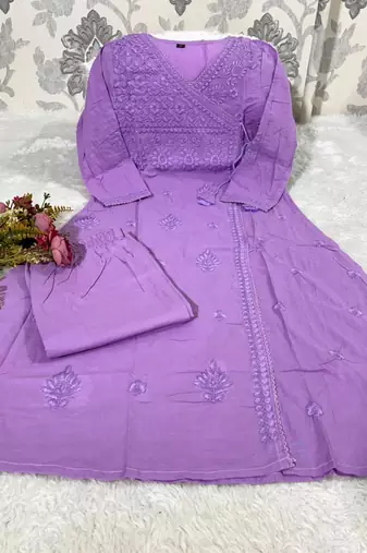 Lavender kurta set