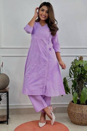 Lavender kurta set