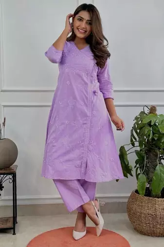 Lavender kurta set