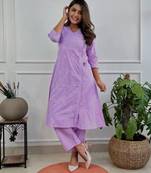 Lavender kurta set