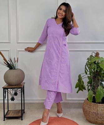 Lavender kurta set 3