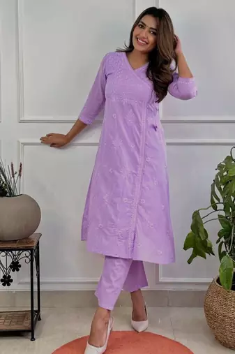 Lavender kurta set