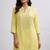 Lemon yellow sequence kurta