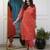 Rust orange kurta set