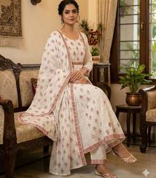 off white printed suit set