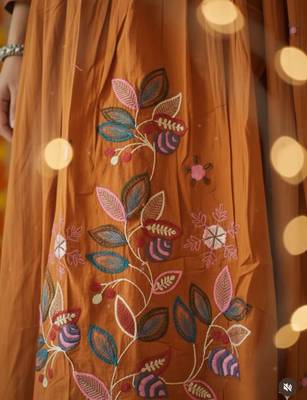 Rust festive kurta set 2