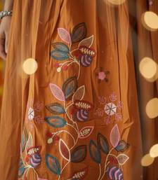 Rust festive kurta set