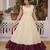 Dar-cream embroidered anarkali set