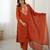 Rust festive kurta set