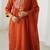 Rust festive kurta set