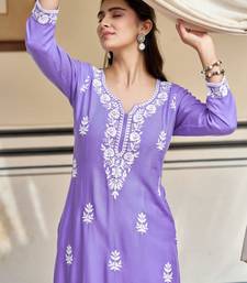 Lavander festive kurta set