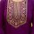 purple embroidered kurta set