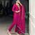 rani- pink festive kurta set