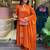 Rust contemporary kurta set
