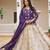 Purple & white Embroidered Lehenga
