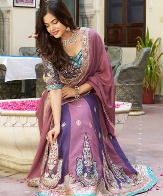 Mauve Designer Lehenga Set 2