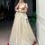 Off-White Lehenga with Red Border