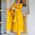 yellow embroidered kurta set